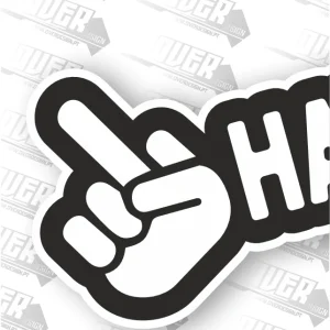 Autocolante “🖕 HATERS” – Zero Paciência para Negatividade 😎🔥