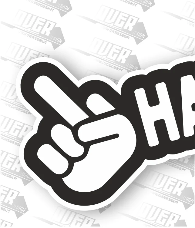 Autocolante “🖕 HATERS” – Zero Paciência para Negatividade 😎🔥 - Image 2