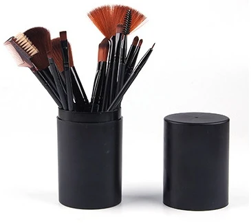 Kit com 12 Pincéis de Maquiagem – Pincéis para Blush, Sombra, Cílios e Iluminador - Image 9