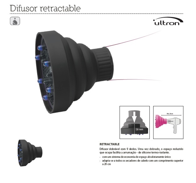 Difusor retráctil