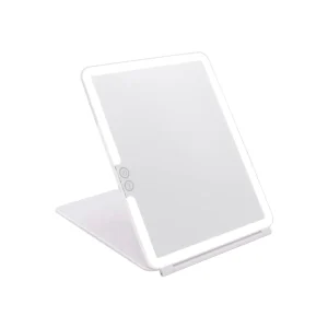 Espelho de maquilhagem com iluminação LED e controlo tátil integrado