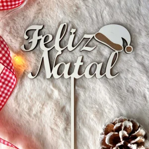 Topo de bolo especial Natal