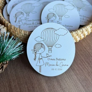 Lembrança de batizado balão de ar quente