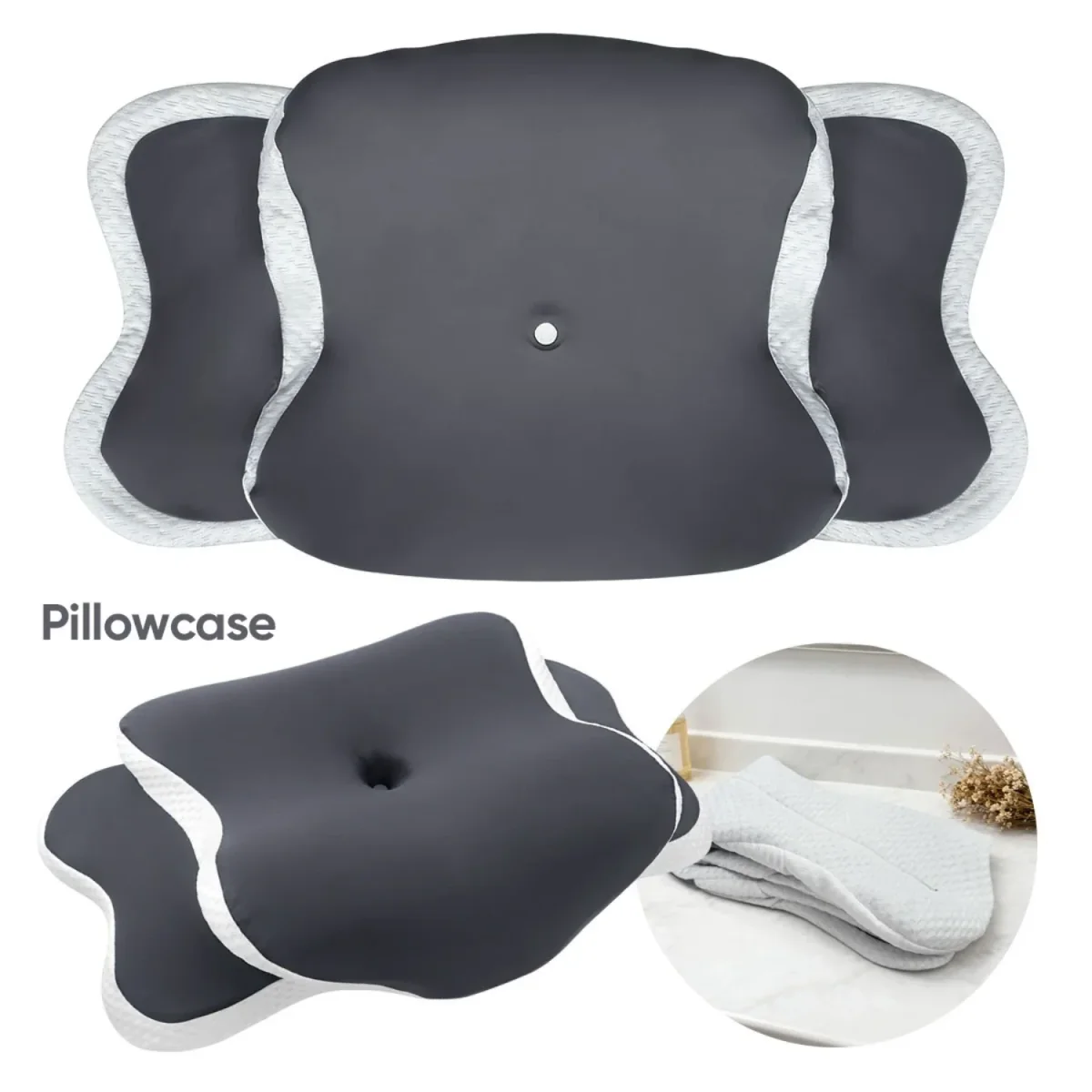 Fronha Cervical Memory Foam | Tecido Fresco e Confortável - Image 2