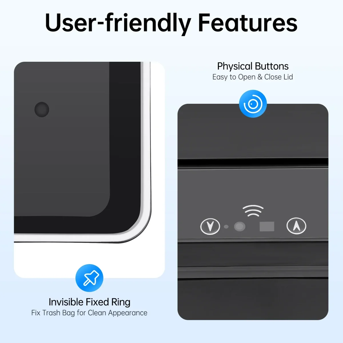 Lixeira Inteligente com Sensor de Movimento — Abertura Automática por Gesto ou Toque - Image 7