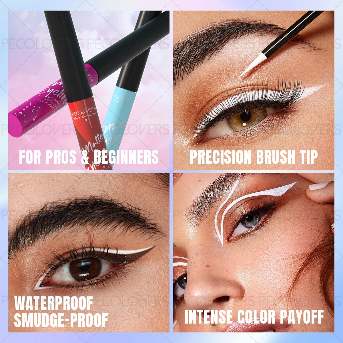 Delineador Líquido e Sombra 2-em-1 à Prova d'Água - Secagem Rápida para Olhos Perfeitos - Image 7