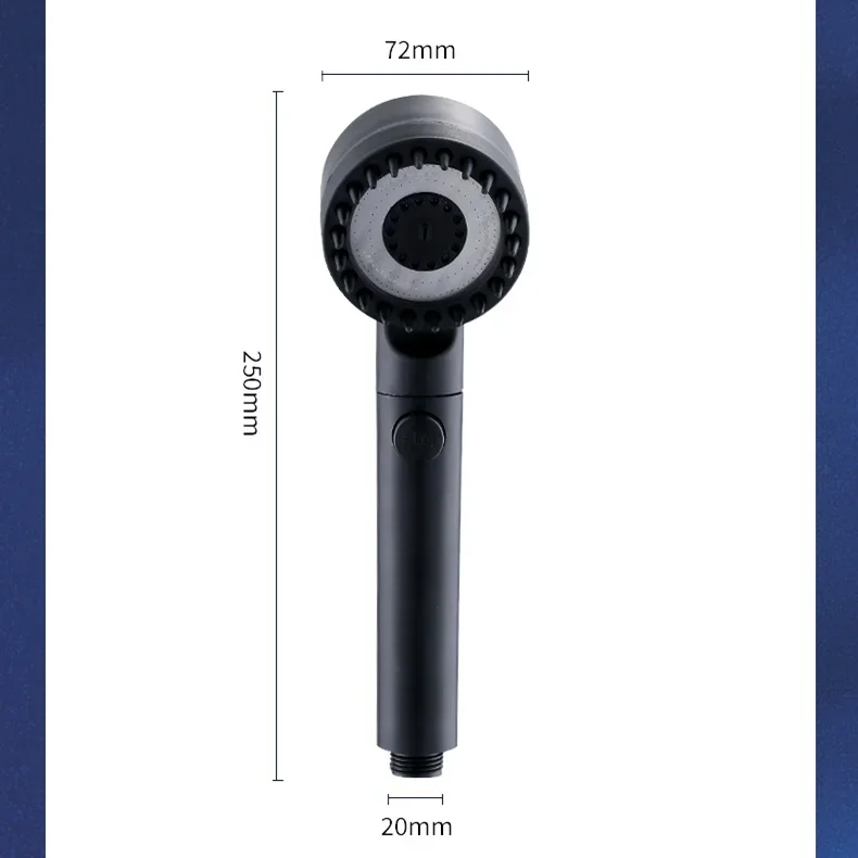 Cabeça de Chuveiro Alta Pressão com Filtro | 3 Modos e Escova de Massagem - Image 9