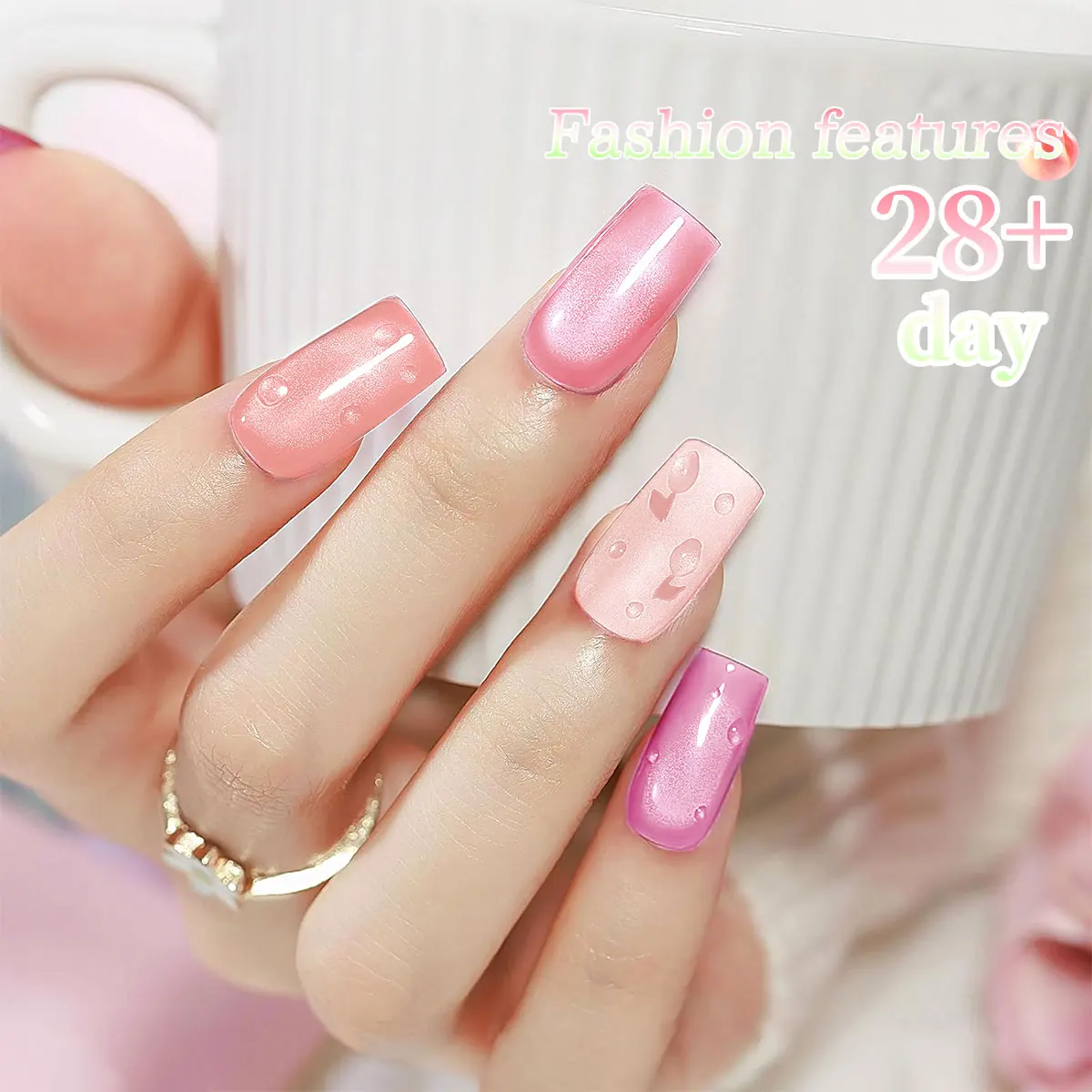 Verniz Gel GAVY Magnético 7ml – Efeito Cat-Eye Gelatina Transparente LED Top Coat Nail Art - Image 5
