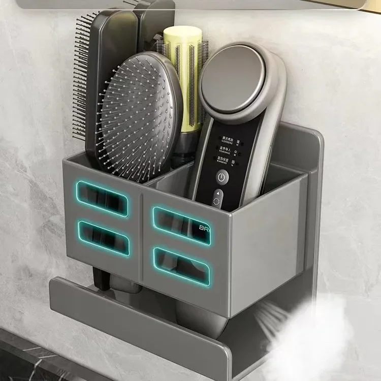 Novo Organizador Multifuncional para Lavatório – Instalação Sem Furos | Suporte de Parede para Escovas de Dentes, Barbeador e Acessórios de Casa de Banho - Image 9