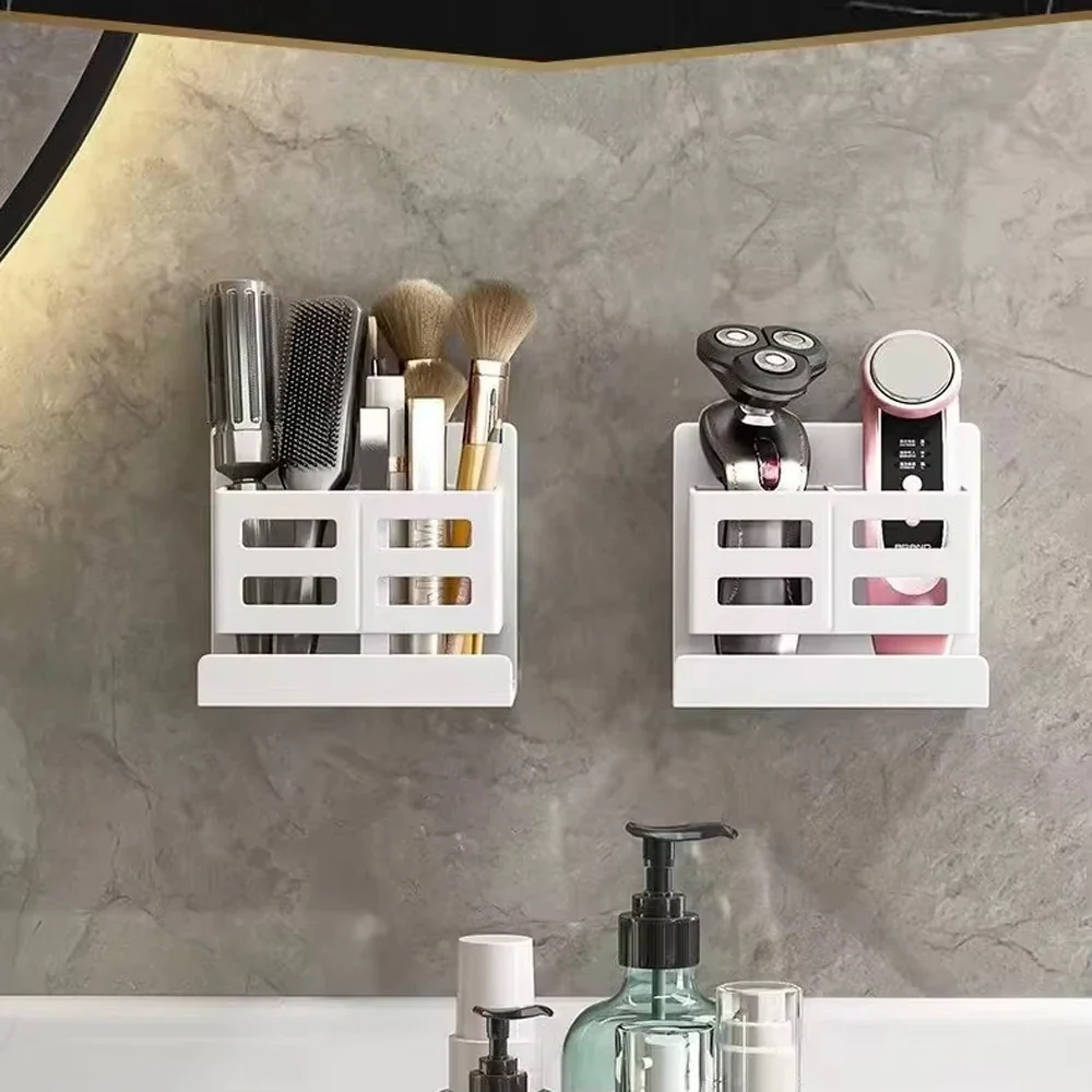 Novo Organizador Multifuncional para Lavatório – Instalação Sem Furos | Suporte de Parede para Escovas de Dentes, Barbeador e Acessórios de Casa de Banho - Image 4