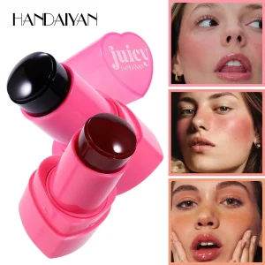 Blush Stick 2 em 1 Handaiyan | Tint Jelly para Lábios e Maçãs do Rosto