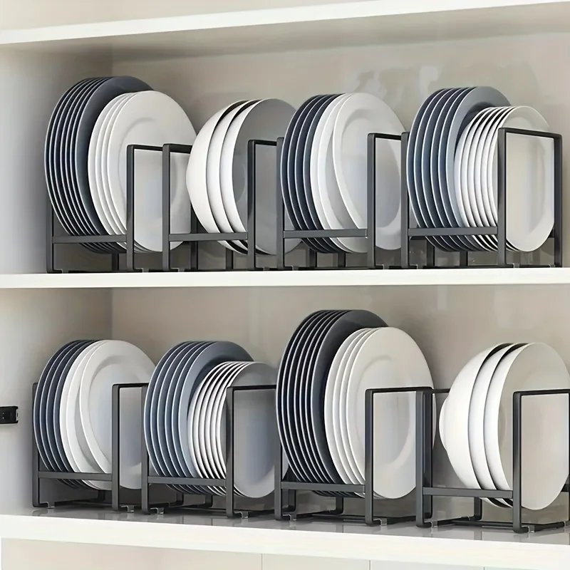 Escorredor Pratos Aço Inox Vertical - Suporte Organizador Cozinha Pratos Tábuas Tampas Metal