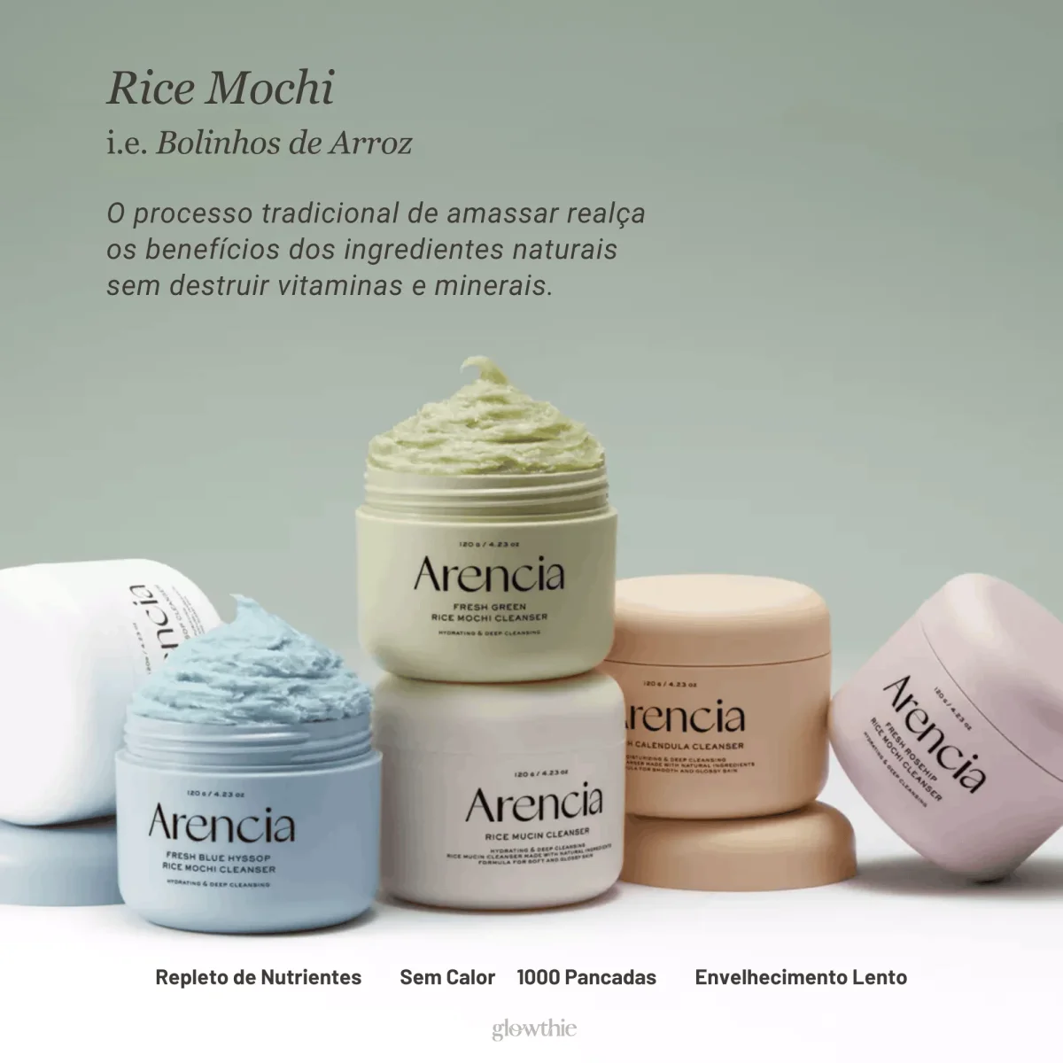 Fresh Blue Hyssop Rice Mochi Cleanser - Image 6