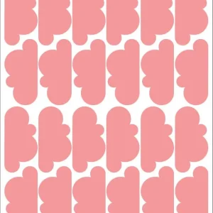 Wallstickers nuvens coral